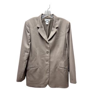 Pendleton 100% Virgin Wool 3 Button Classic Tan Blazer Jacket Womens Size 16